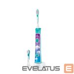 Hambahari Philips  Sonic Electric toothbrush  HX6322/04 For kids, Rechargeable, Sonic technology, Teeth brushing modes 2, Number of brush heads included 2, Aqua 