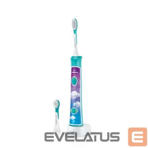 Hambahari Philips  Sonic Electric toothbrush  HX6322/04 For kids, Rechargeable, Sonic technology, Teeth brushing modes 2, Number of brush heads included 2, Aqua 