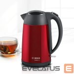 Veekeetja Bosch  Kettle DesignLine TWK3P424 Electric, 2400 W, 1.7 L, Stainless steel, 360° rotational base, Red 