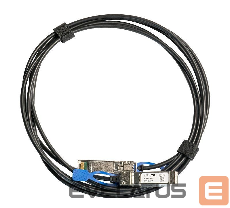 Server – muud tarvikud Mikrotik 25GBase Direct Attach Cable XS+DA0001 SFP/SFP+/SFP28, Maximum transfer distance 1 m, Supports SFP 1G/SFP+ 10G/25G SFP28, 25 Gbit/s