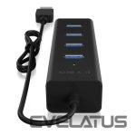 Ruuterid Raidsonic  4 port USB 3.0 hub IB-HUB1409-U3 Black 