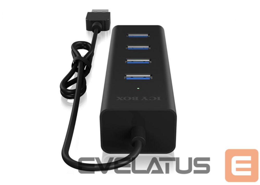 Ruuterid Raidsonic 4 port USB 3.0 hub IB-HUB1409-U3 Black