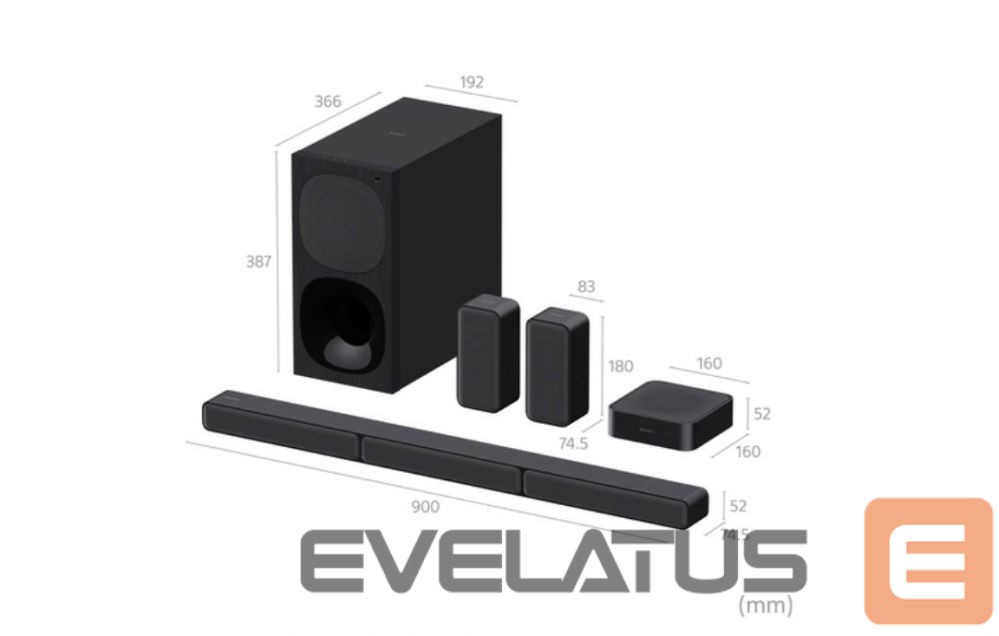 Interaktiivne lahendus Sony HT-S40R 5.1ch Home Cinema Soundbar with Wireless Rear Speakers