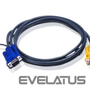 Server – muud tarvikud Aten  2L-5202UP 1.8M USB KVM Cable with 3 in 1 SPHD and built-in PS/2 to USB converter 