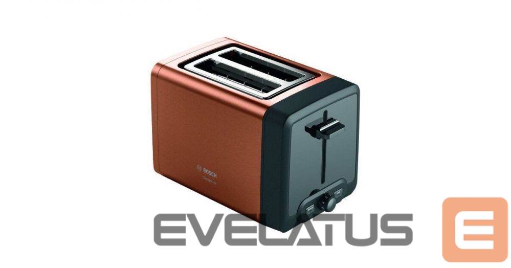 Röster Bosch DesignLine Toaster TAT4P429 Power 970 W, Number of slots 2, Housing material Stainless Steel, Copper/Black