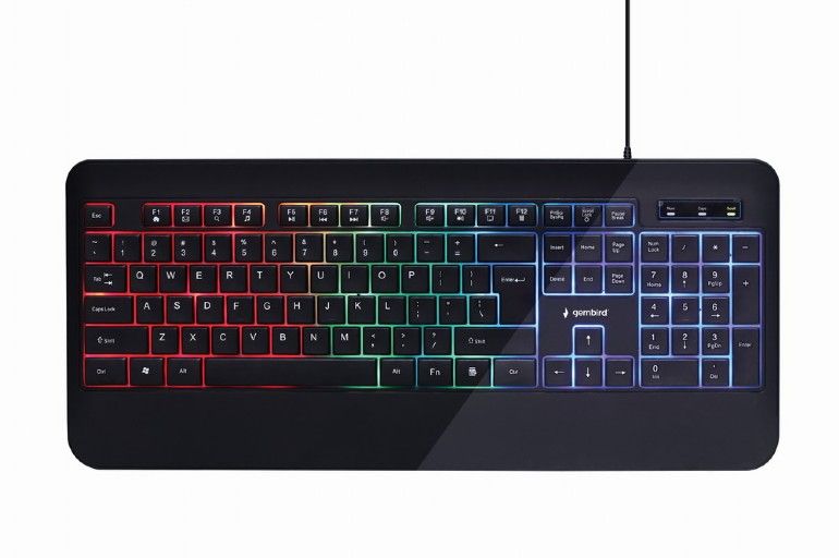 Arvuti klaviatuur Gembird Multimedia Keyboard KB-UML-03 Wired, US, Black