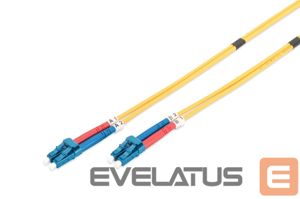 Kaabel Digitus FO Patch Cord, Duplex, LC to LC SM OS2 09/125 µ, 1 m