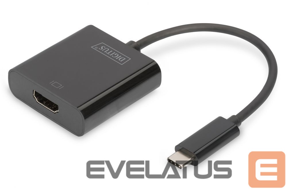 Üleminek Digitus USB Type-C to HDMI Adapter DA-70852 0.15 m, Black, USB Type-C