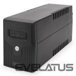 Serverid Digitus  Line-Interactive UPS DN-170063, 600VA, 360W, 1x 12V/7Ah battery, 2x CEE 7/7 outlet, 2x RJ-11, 1x USB 2.0 type B, LED, Simulated Sine Wave, 298x101x142mm, 4.35kg 