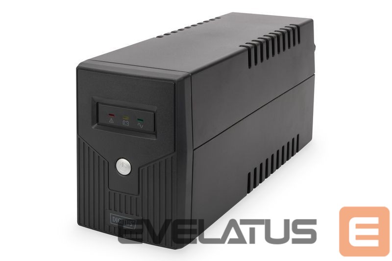 Serverid Digitus Line-Interactive UPS DN-170063, 600VA, 360W, 1x 12V/7Ah battery, 2x CEE 7/7 outlet, 2x RJ-11, 1x USB 2.0 type B, LED, Simulated Sine Wave, 298x101x142mm, 4.35kg