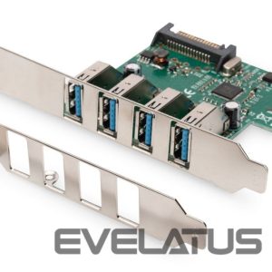 Üleminek Digitus  USB 3.0, 4 Port, PCI Express Add-On card 4 Ports A/F External, VL805 chipset DS-30221-1 