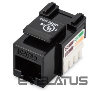 Üleminek Digitus  Class D CAT 5e Keystone Jack DN-93501 Unshielded RJ45 to LSA, Black 