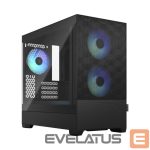 Arvuti korpus Fractal Design  Pop Mini Air RGB   Black TG Clear Tint, mATX, Mini ITX, Power supply included No 