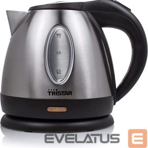 Veekeetja Tristar  Jug Kettle WK-1323 Standard, 1500 W, 1.2 L, Stainless steel, 360° rotational base, Silver 