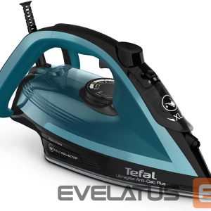 Triikrauad TEFAL  FV6832E0 Steam Iron, 2800 W, Water tank capacity 270 ml, Continuous steam 50 g/min, Steam boost performance 260 g/min, Black/Blue 