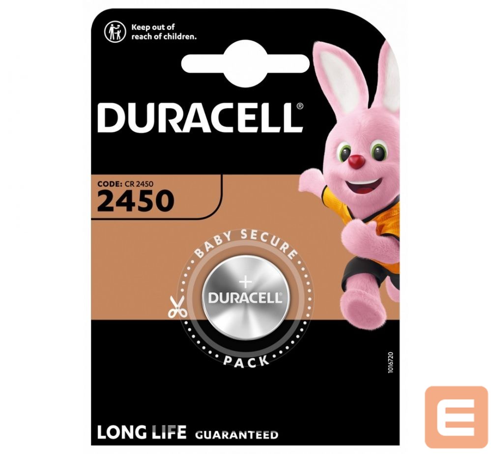 Muu arvutitarvik Duracell Battery DL2450 BL1 CR2450, Lithium, 1 pc(s)
