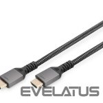 Monitori tarvik Digitus  8K PREMIUM HDMI 2.1 Connection Cable DB-330200-010-S Black, HDMI to HDMI, 1 m 