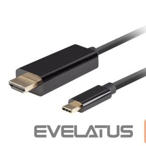 Üleminek Lanberg  USB-C to HDMI Cable, 1 m 4K/60Hz, Black 