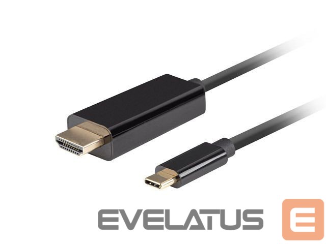 Üleminek Lanberg USB-C to HDMI Cable, 3 m 4K/60Hz, Black