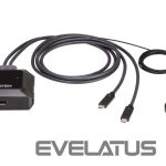 Server – muud tarvikud Aten  US3312 2-Port USB-C 4K DisplayPort KVM Switch with Remote Port Selector 