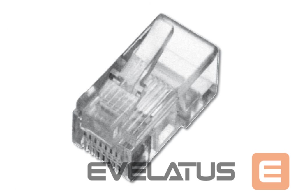 Üleminek Digitus A-MO 8/8 SR Modular Plug, for stranded Round Cable, 8P8C unshielded, CAT 5e, RJ45