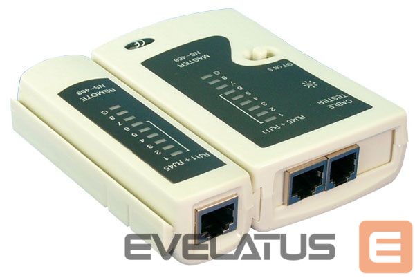 Server – muud tarvikud Logilink Cable tester for RJ11, RJ12 and RJ45 with remote unit