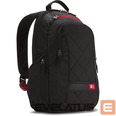 Sülearvuti kott Case Logic DLBP114K Fits up to size 14.1 ", Black, Backpack,
