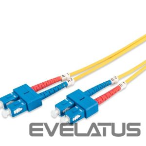 Kaabel Digitus  Patch Cord FO, Duplex, SC to SC SM OS2 09/125 µ, 1 m Yellow, SC, SC 