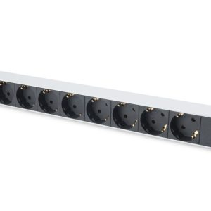 Kaitselüliti Digitus  Aluminum outlet strip with 8 safety outlets 	DN-95401 Sockets quantity 8, 8x safety outlets 250VAC 50/60Hz / 16A / 4000W. Installation: Desktop, Rack 0U, Rack 1U 