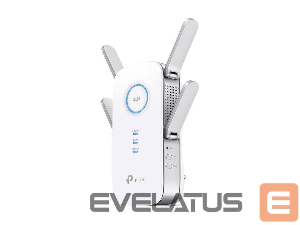 Ruuterid TP-Link AC2600 Wi-Fi Range Extender RE650 802.11ac, 2.4GHz/5GHz, 800+1733 Mbit/s, 10/100/1000 Mbit/s, Ethernet LAN (RJ-45) ports 1, no PoE, Antenna type 4xExternal