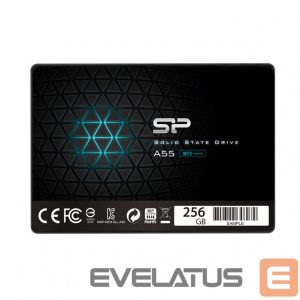 Kõvaketas SSD Silicon power  A55 256 GB, SSD form factor 2.5", SSD interface SATA, Write speed 450 MB/s, Read speed 550 MB/s 