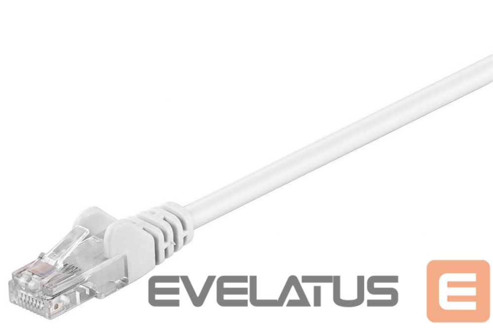 Kaabel Goobay 68501 CAT 5e patch cable, U/UTP, white, 1 m