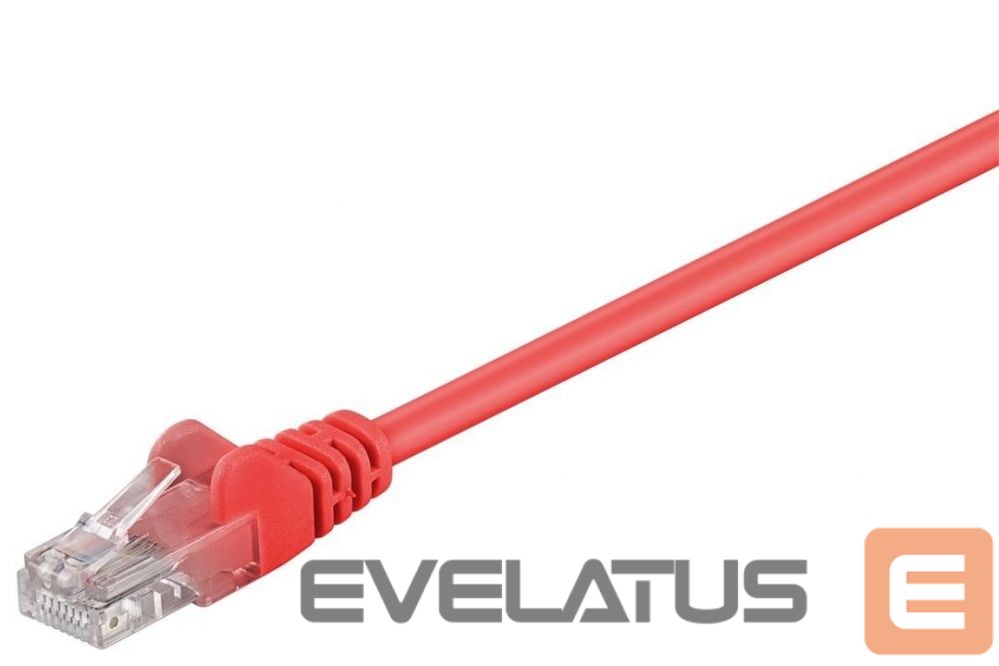 Kaabel Goobay 95561 CAT 5e patch cable, U/UTP, red, 1.5 m