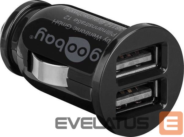 Ruuterid Goobay Dual USB car charger 58912 USB 2.0 port A, 3.1 A, 12 V