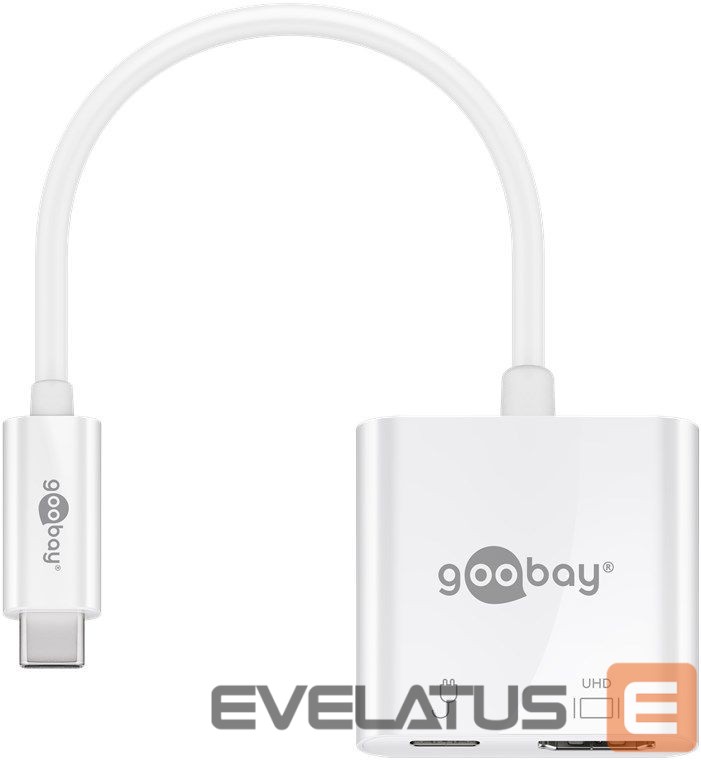 Ruuterid Goobay USB-C HDMI Adapter (4k 60 Hz) 62110 White