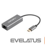 Üleminek Natec  Ethernet Adapter, Cricket USB 3.1, USB 3.1 to RJ45, Gray 