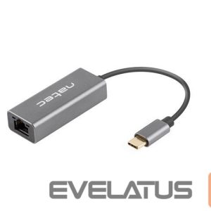 Üleminek Natec  Ethernet Adapter, Cricket USB 3.1, USB 3.1 to RJ45, Gray 