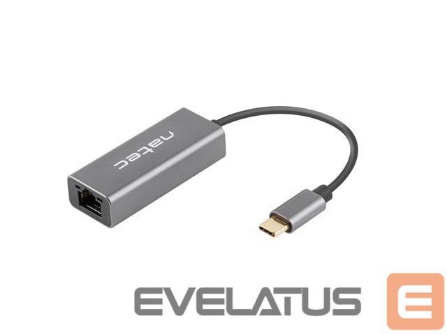 Üleminek Natec Ethernet Adapter, Cricket USB 3.1, USB 3.1 to RJ45, Gray