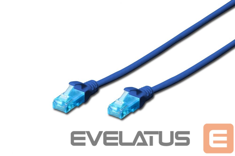Kaabel Digitus Patch Cord CAT 5e U-UTP, PVC AWG 26/7, 0.5 m