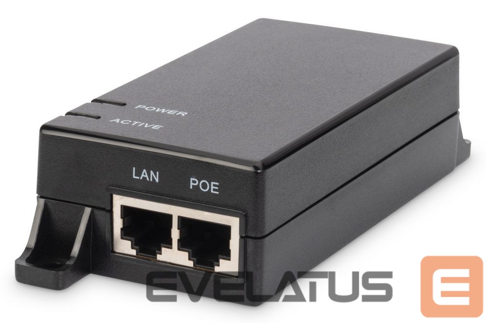 Server – muud tarvikud Digitus Gigabit Ethernet PoE Injector DN-95102-1 Ethernet LAN (RJ-45) ports 1xRJ-45 10/100/1000 Mbps Gigabit, 802.3af PoE