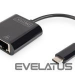Ruuterid Digitus  USB-Type-C Gigabit Ethernet Adapter + PD with power delivery function DN-3027	 Black 