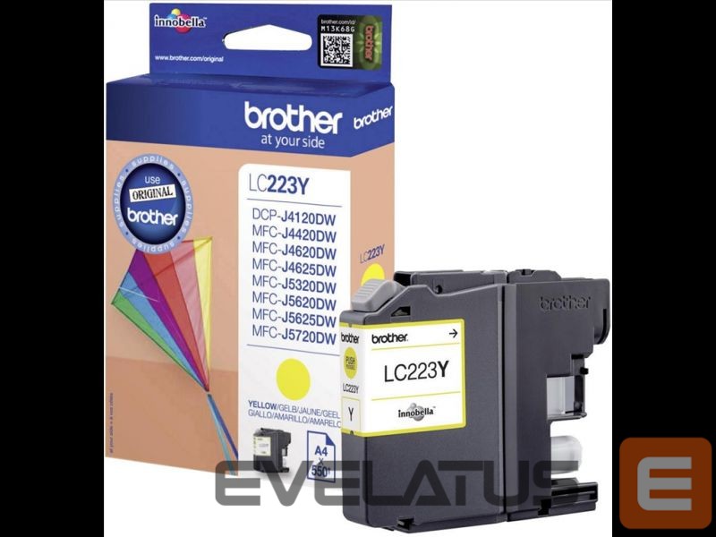 Tarvikud ja tarvikud Brother LC-223Y Ink Cartridge, Yellow