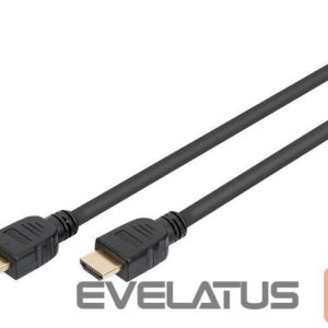 Monitori tarvik Digitus  Ultra High Speed HDMI Cable with Ethernet AK-330124-010-S Black, HDMI to HDMI, 1 m 