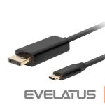 Üleminek Lanberg  USB-C to DisplayPort Cable, 1.8 m 4K/60Hz, Black 