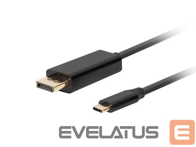 Üleminek Lanberg USB-C to DisplayPort Cable, 1.8 m 4K/60Hz, Black