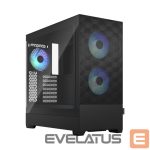 Arvuti korpus Fractal Design  op Air RGB Black TG Clear Tint, ATX, mATX, Mini ITX, Power supply included No 