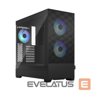 Arvuti korpus Fractal Design  op Air RGB Black TG Clear Tint, ATX, mATX, Mini ITX, Power supply included No 