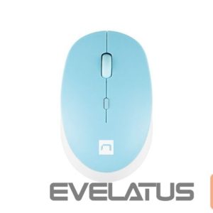 Arvutihiir Natec  Mouse Harrier 2 	Wireless, White/Blue, Bluetooth 