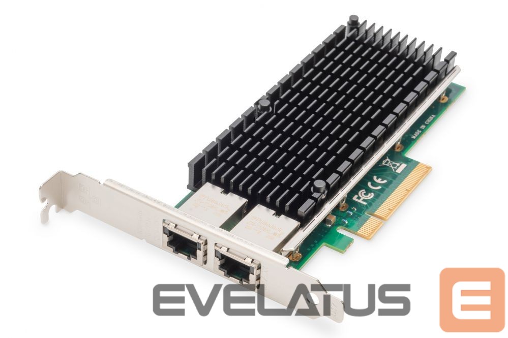 Üleminek Digitus 10Gbps Dual Port Ethernet Server adapter PCIe X8, Intel X540 BT2 DN-10163