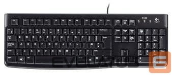 Arvuti klaviatuur Logitech K120 Standard, Wired, EN/LT, 1.5 m, USB Port, Black, Lithuanian, 55 g